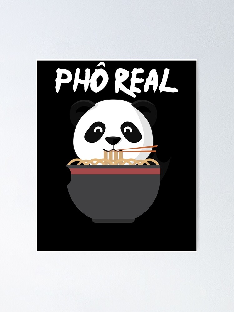 Cute Pho Real Noodle Panda - T-Shirt