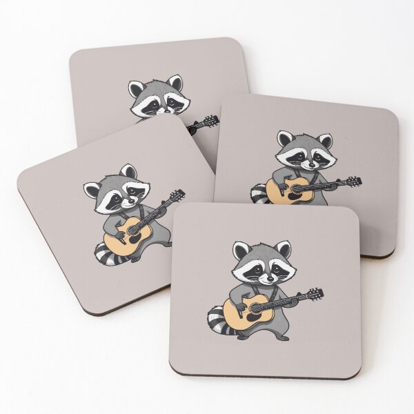 Item preview, Cute Raccoon Acoustic Guitar  designed and sold by Atlantico54.