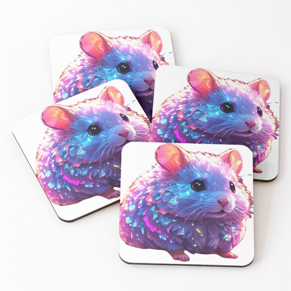 Item preview, Hamster vibrant colours retro groovy   designed and sold by LevCreates.