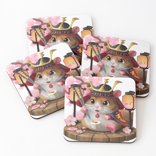 Item preview, Cute Japanese Hamster Samurai designed and sold by Norbert33.