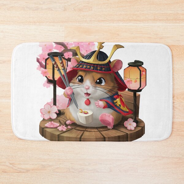 Item preview, Cute Japanese Hamster Samurai designed and sold by Norbert33.