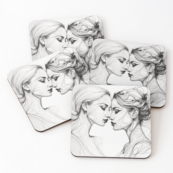 Item preview, 5015 Two women almost kissing designed and sold by Magic3D.