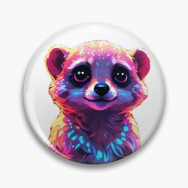 Item preview, African Meerkat vibrant colours retro groovy  designed and sold by LevCreates.