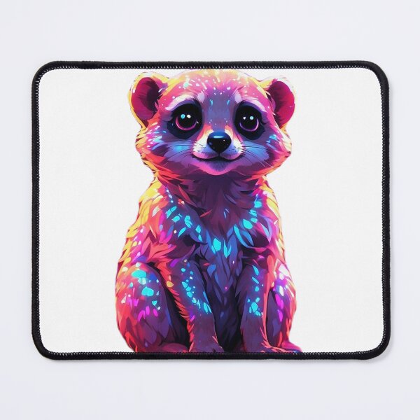 Item preview, African Meerkat vibrant colours retro groovy designed and sold by LevCreates.