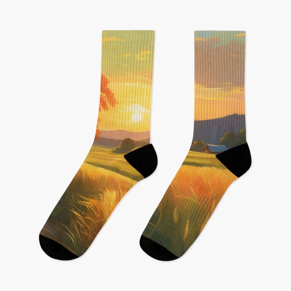 Item preview, Golden Glow Sun-Kissed Meadow at the Golden Hour designed and sold by AspirationalArt.