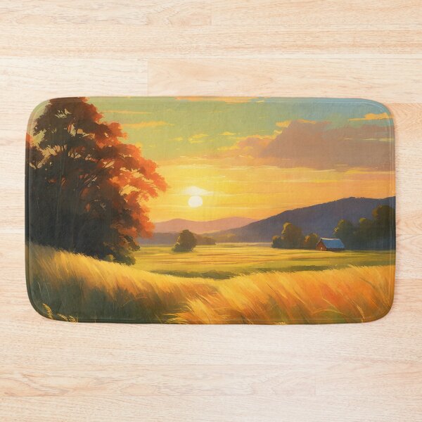 Artikelvorschau, Golden Glow Sun-Kissed Meadow at the Golden Hour entworfen und verkauft von AspirationalArt.