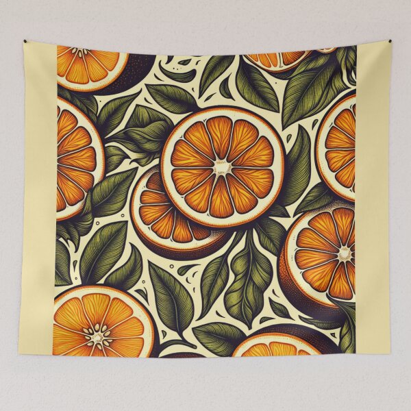 Item preview, Fresh Oranges Cut in Half Pattern designed and sold by No1Equestrian.