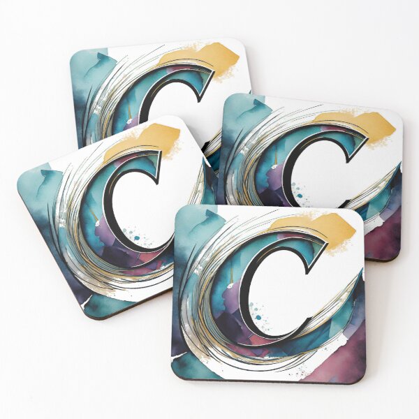Item preview, Alphabet artistic painting Letter C designed and sold by dkl4u.