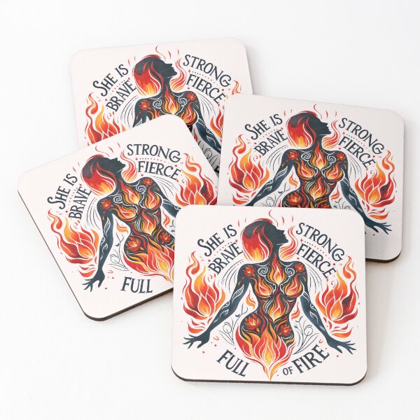 Item preview, She is strong, brave, fierce, full of fire designed and sold by Margival.