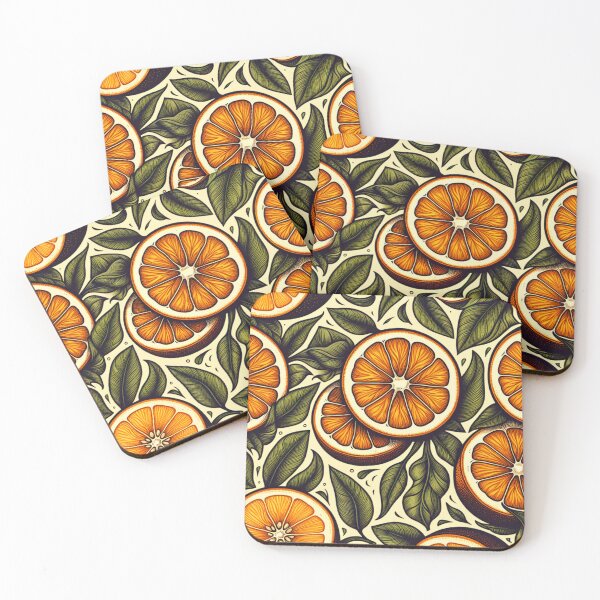 Item preview, Fresh Oranges Cut in Half Pattern designed and sold by No1Equestrian.