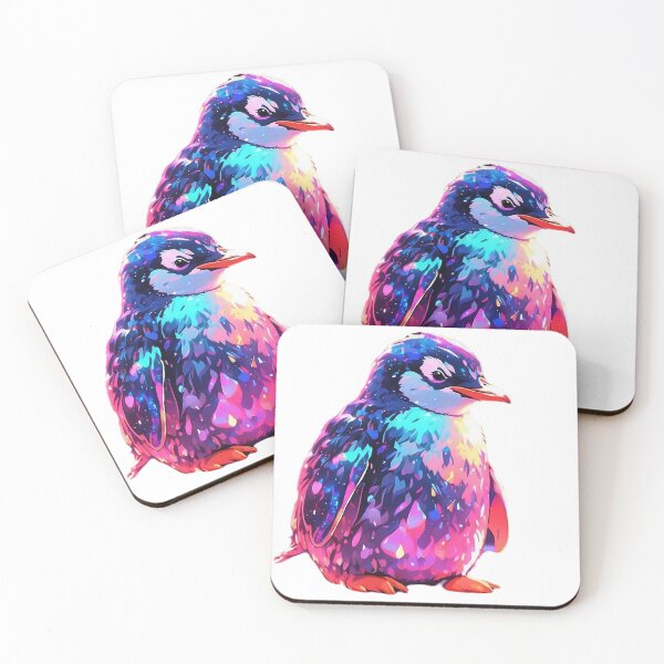 Item preview, Penguin vibrant colours retro groovy  designed and sold by LevCreates.