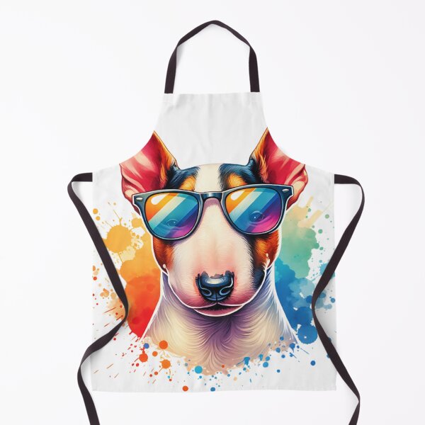 Artikelvorschau, Aquarell-Miniatur-Bullterrier mit Sonnenbrille entworfen und verkauft von TheAnimalZ00.
