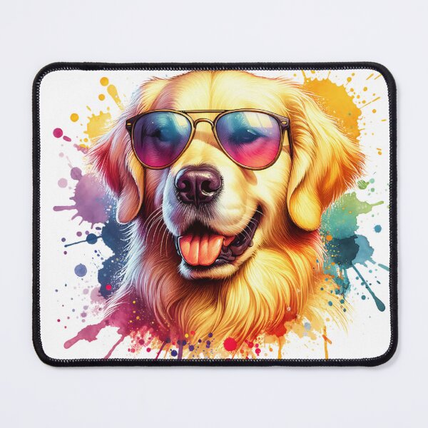 Item preview, Watercolor Golden Retriever Wearing Sunglasses designed and sold by TheAnimalZ00.