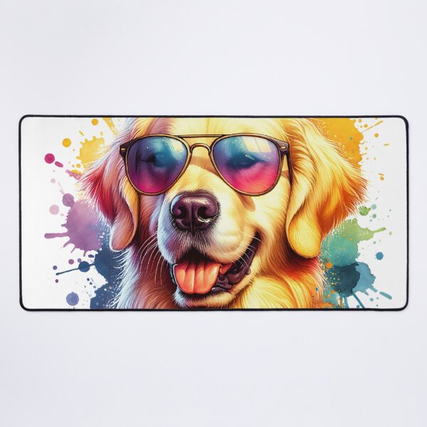Item preview, Watercolor Golden Retriever Wearing Sunglasses designed and sold by TheAnimalZ00.