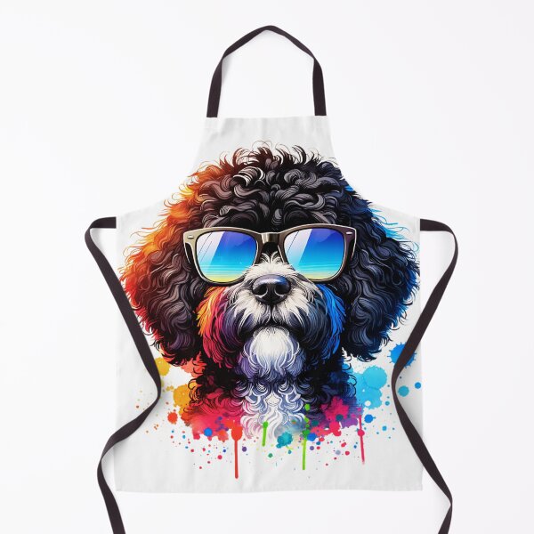 Item preview, Watercolor Portuguese Water Dog Wearing Sunglasses designed and sold by TheAnimalZ00.