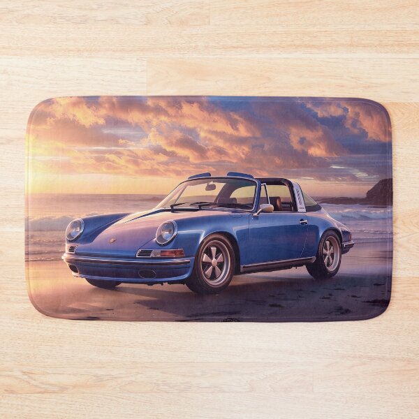 Item preview, Vintage Porsche 911 Targa Beach Sunset designed and sold by OwnByCats.