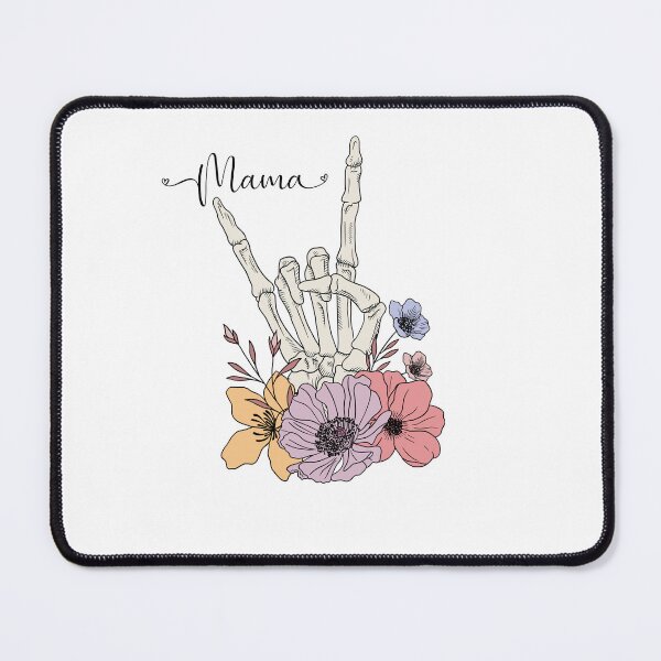 Item preview, Cool Skeleton Mama with flowers designed and sold by LuxTeesNThings.