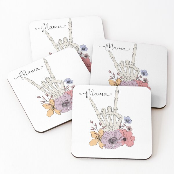 Item preview, Cool Skeleton Mama with flowers designed and sold by LuxTeesNThings.