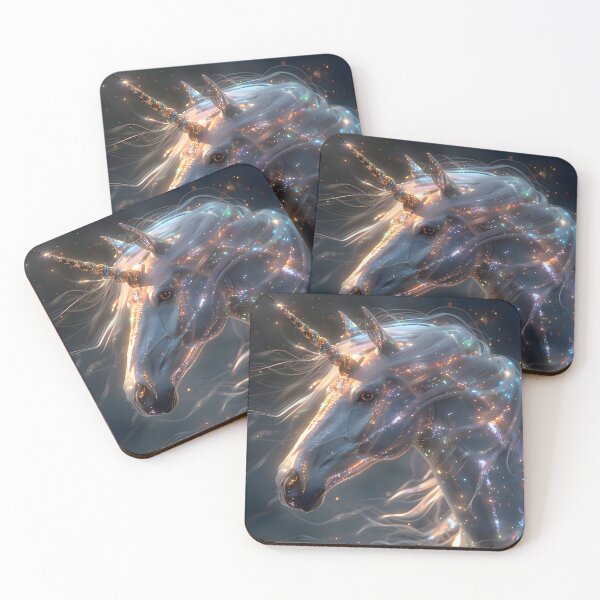 Item preview, Rainbow Enchantment: The Holographic Unicorn designed and sold by AI-Only Creations.