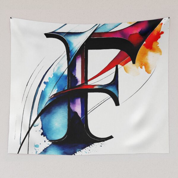 Item preview, Alphabet artistic painting Letter F designed and sold by dkl4u.
