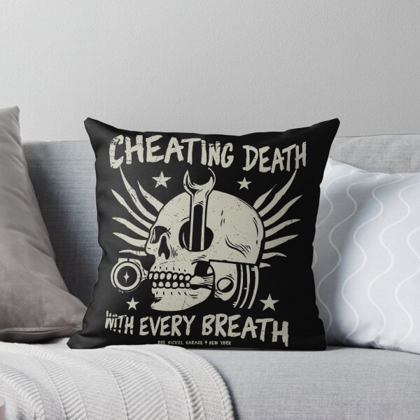 Item preview, One Nickel Garage / Cheating Death With Every Breath T-Shirt designed and sold by TheKellyNickels.