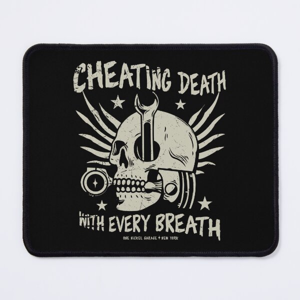 Item preview, One Nickel Garage / Cheating Death With Every Breath T-Shirt designed and sold by TheKellyNickels.