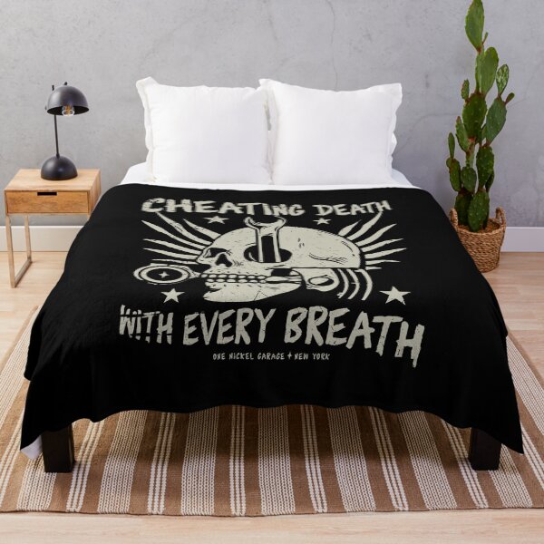 Item preview, One Nickel Garage / Cheating Death With Every Breath T-Shirt designed and sold by TheKellyNickels.