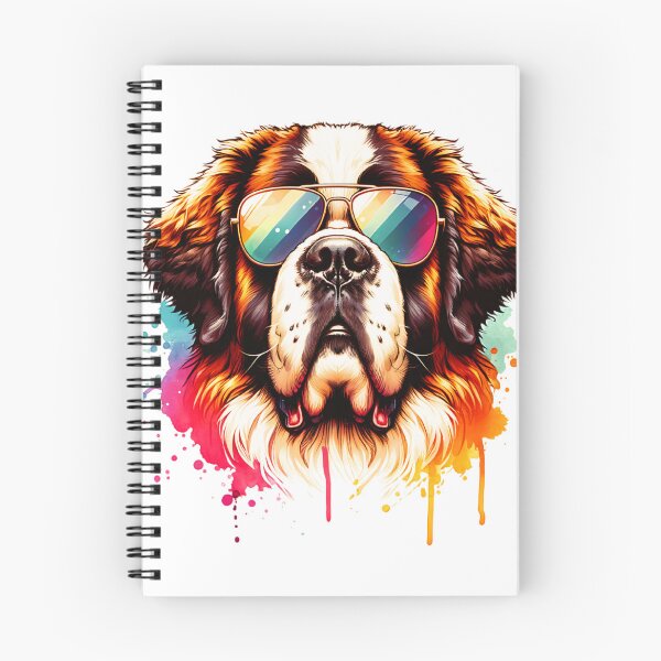 Item preview, Watercolor Saint Bernard Wearing Sunglasses designed and sold by TheAnimalZ00.