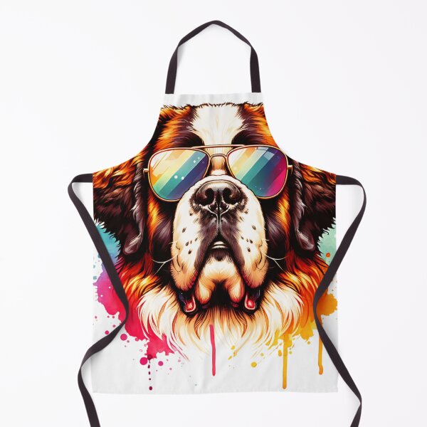 Item preview, Watercolor Saint Bernard Wearing Sunglasses designed and sold by TheAnimalZ00.