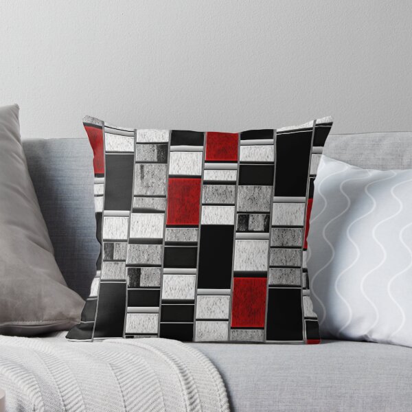Item preview, Fantasy pattern geometric boxes black white gray designed and sold by G-M-Designs.