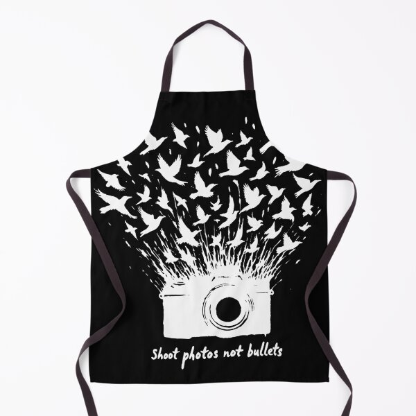 Item preview, Shoot photos not bullets Camera 35mm and flock White designed and sold by PrintSoulDesign.