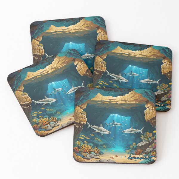 Item preview, Cave of sharks  designed and sold by DreamistStore.