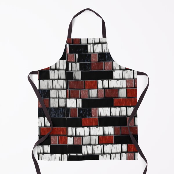 Item preview, Fantasy pattern geometric boxes black white red gray designed and sold by G-M-Designs.
