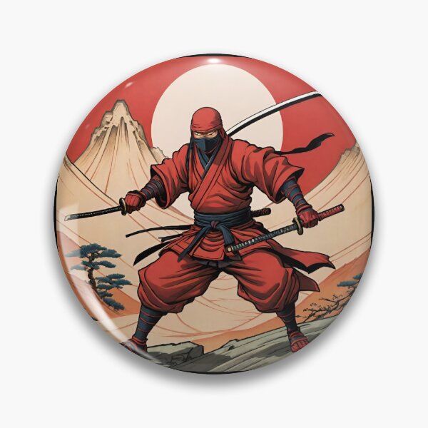 Item preview, Ninja red Japan style 9 designed and sold by RedWolfDisigne.