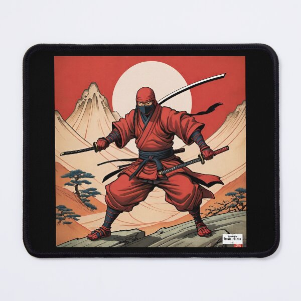 Item preview, Ninja red Japan style 9 designed and sold by RedWolfDisigne.