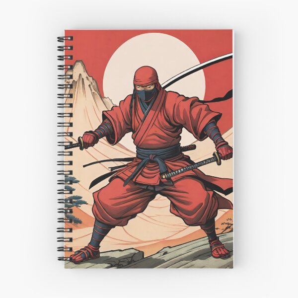 Item preview, Ninja red Japan style 9 designed and sold by RedWolfDisigne.