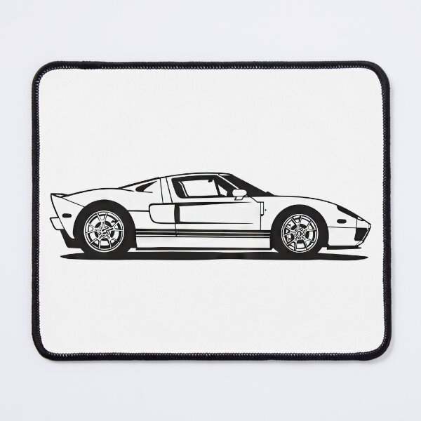 Item preview, Vector illustration of a stylish Ford GT40 sports car featuring modern automotive design designed and sold by Jerhus.