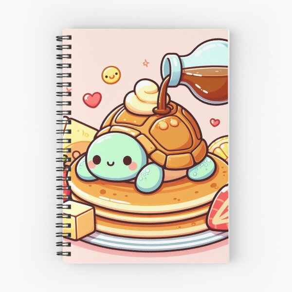 Item preview, kawaii pancake tortoise with syrup being poured ontop designed and sold by SaraDatCool.