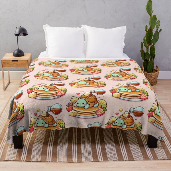 Item preview, kawaii pancake tortoise with syrup being poured ontop designed and sold by SaraDatCool.