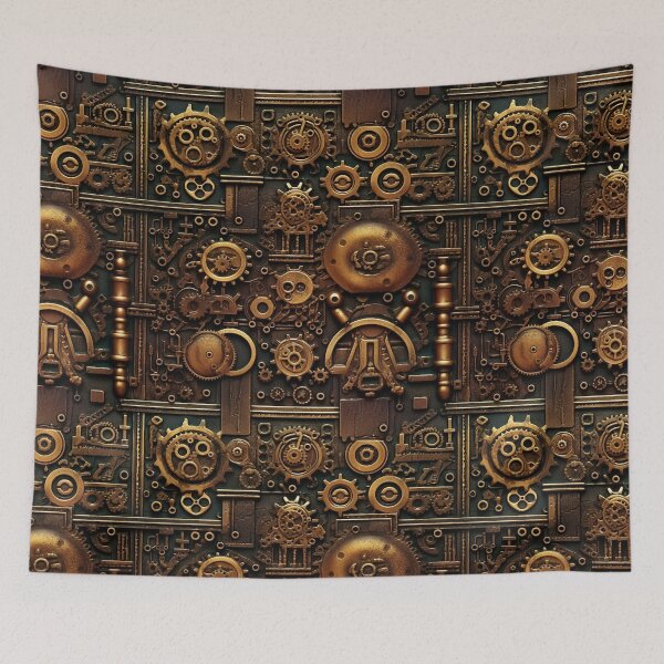 Item preview, Metal Mechanism Industrial Wall Decor designed and sold by Magnuna.