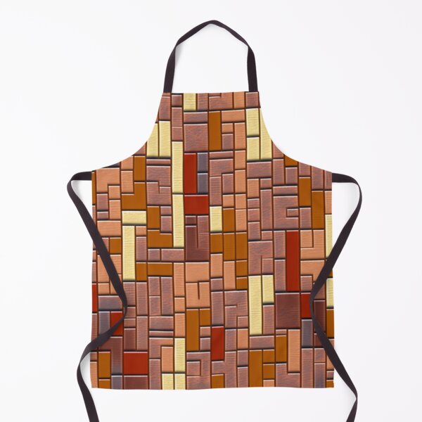 Item preview, Fantasy pattern geometric boxes black red yellow orange cinnamon chocolate vanilla colorful designed and sold by G-M-Designs.