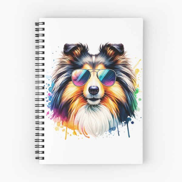 Artikelvorschau, Aquarell-Shetland-Schäferhund mit Sonnenbrille entworfen und verkauft von TheAnimalZ00.