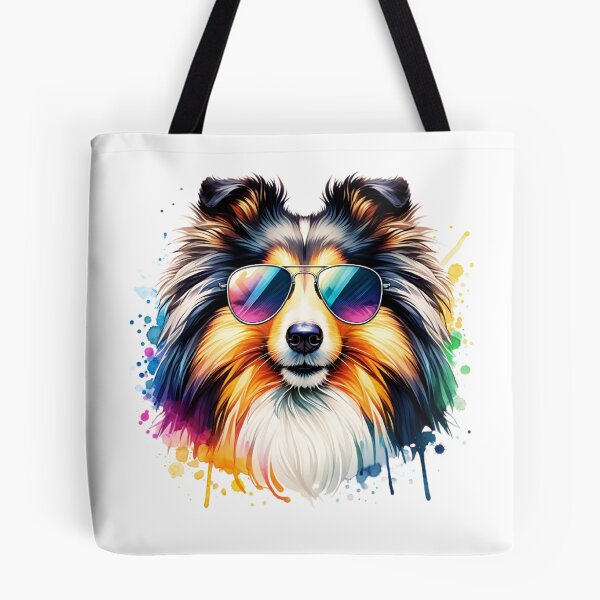 Item preview, Watercolor Shetland Sheepdog Wearing Sunglasses designed and sold by TheAnimalZ00.