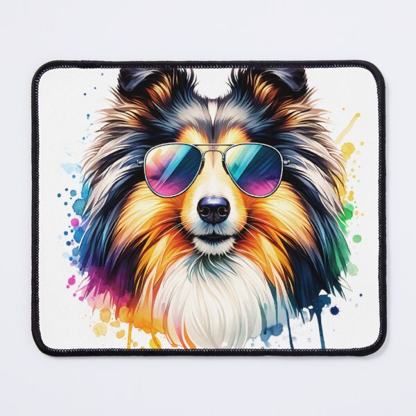 Item preview, Watercolor Shetland Sheepdog Wearing Sunglasses designed and sold by TheAnimalZ00.