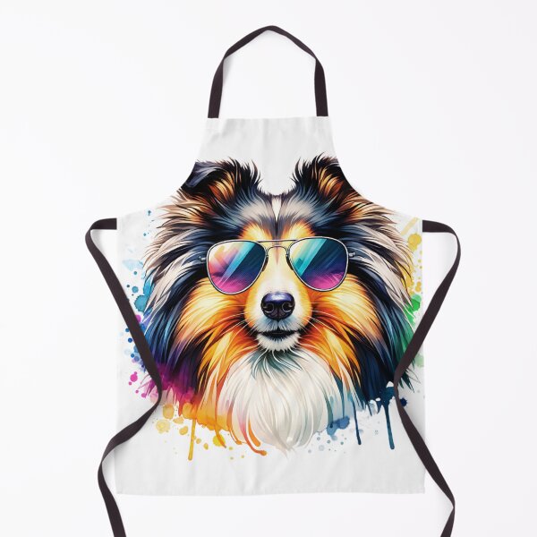 Item preview, Watercolor Shetland Sheepdog Wearing Sunglasses designed and sold by TheAnimalZ00.
