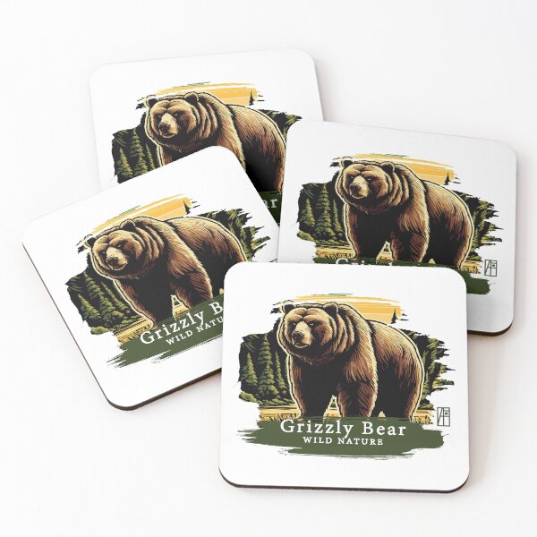 Item preview, Grizzly Bear - WILD NATURE - GRIZZLY -10 designed and sold by ArtProjectShop.
