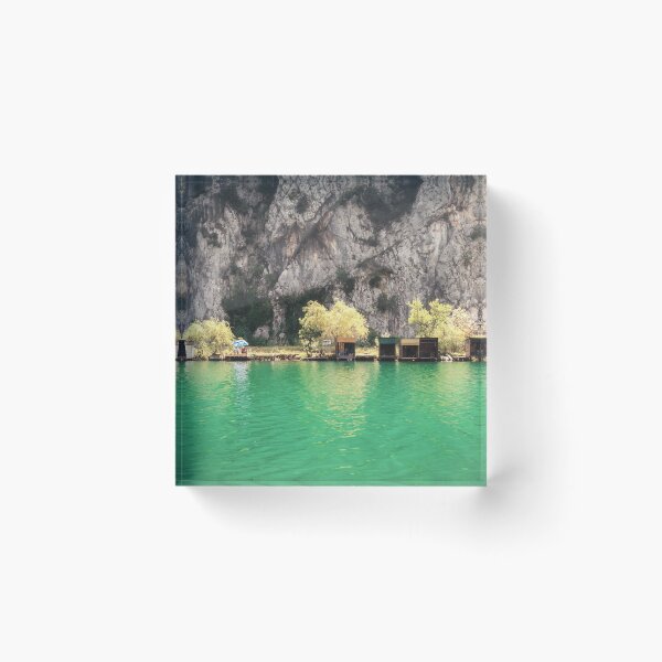 Item preview, Fishing huts on the banks of the river Cetina near town of Omis ,Croatia designed and sold by eyeconart.