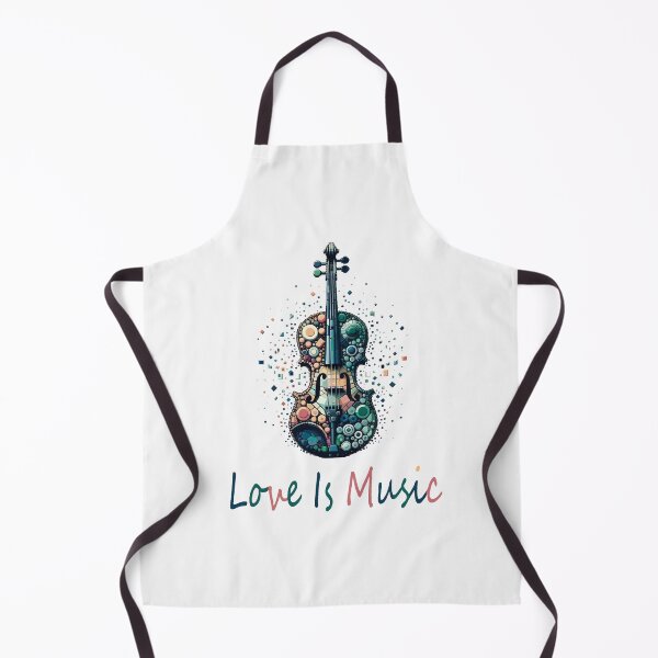 Item preview, Love Is Music: Artistic Violin Design with Colorful Abstract Patterns designed and sold by FarBeyound.