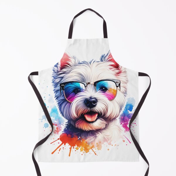 Item preview, Watercolor West Highland White Terrier Wearing Sunglasses designed and sold by TheAnimalZ00.
