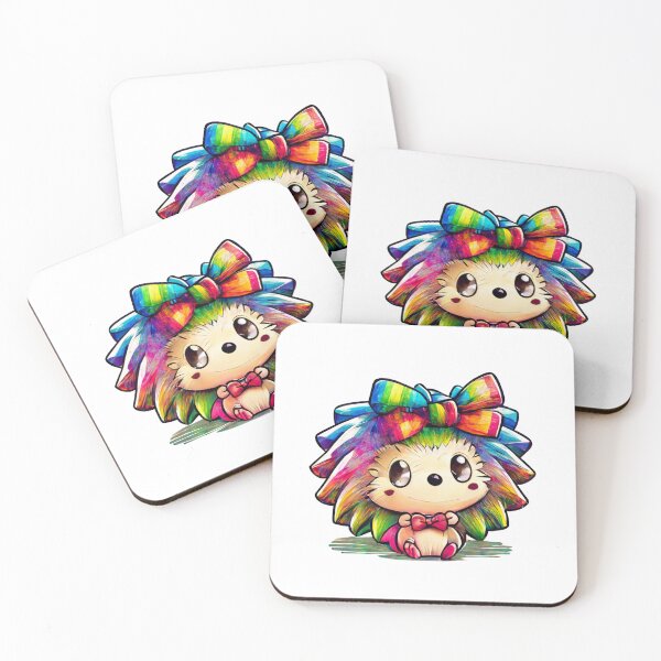 Item preview, Kawaii Baby Rainbow Hedgehog  designed and sold by KawaiiArtStyle.